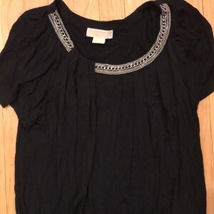 Michael Kors short sleeve top with chain detail